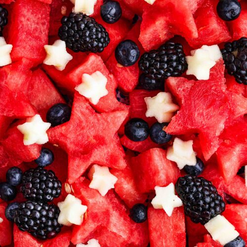 Upclose image of fruit cut out.