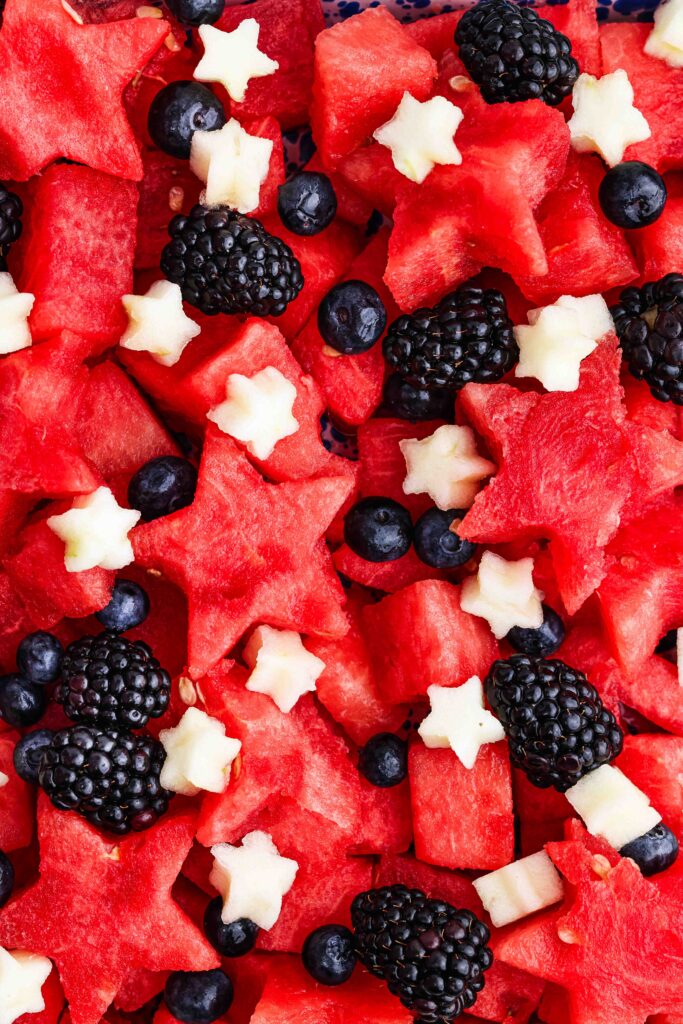 Upclose image of fruit cut out.